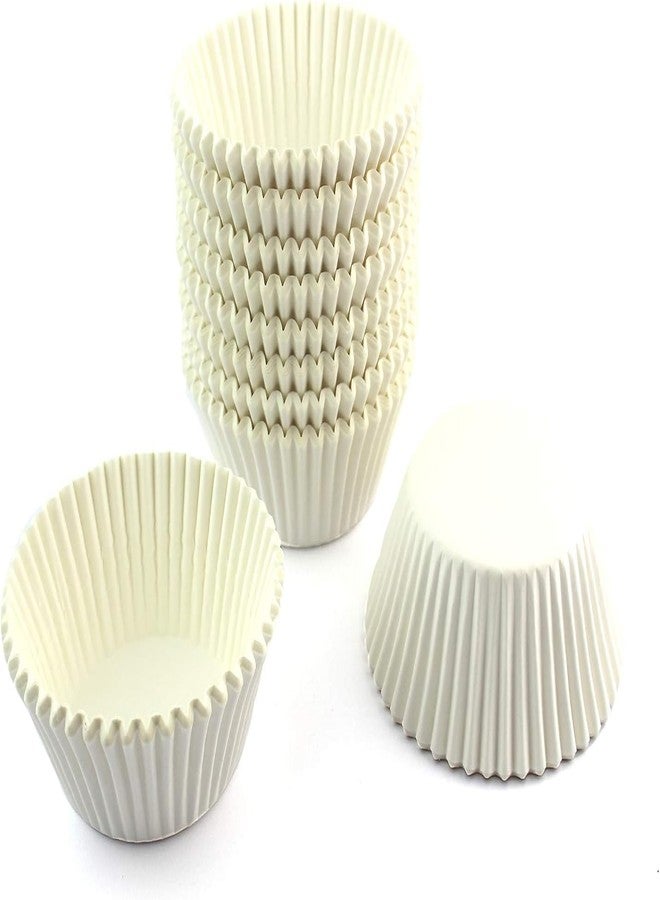 AUTOWRAP White Cupcake Liners Muffin Linner No Smell, Food Grade Baking Cups（Standard Size） - Image 1