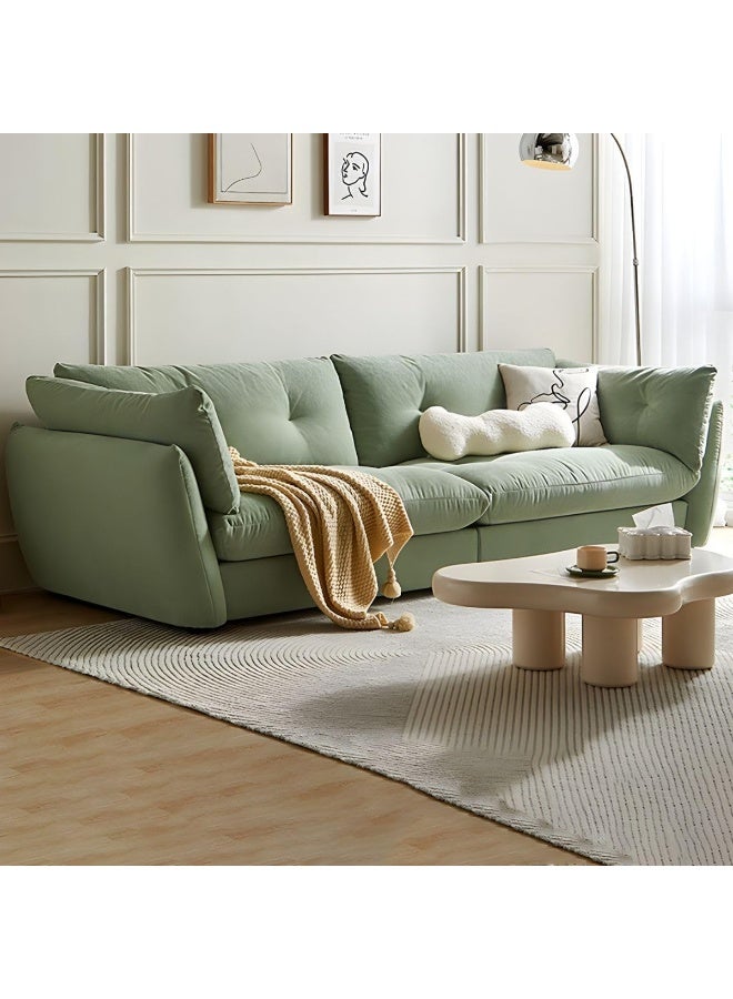 Ripple FURNITURE UAE Homes Light Green Flared Arm Sofa with Standard Cushions Seating, 275cm (Green) - Image 1