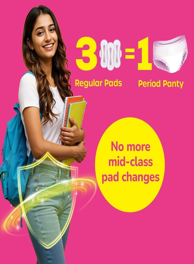 Evereve Teens Period Panties, M-L 5Pcs Pack of 2 (for 13-19 yrs old), 360° Anti-Leak Protection, up to 12hrs Absorbency, Heavy Flow Care, Ideal for School & Overnight Use, Comfy Hug Fit - Image 3