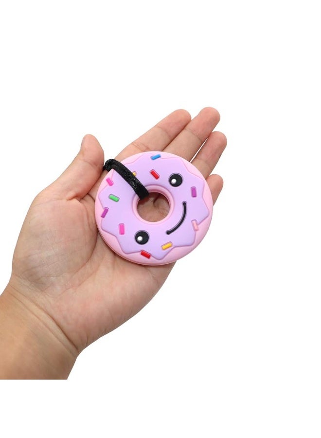 MaberryTech Direct Sensory Chew Necklaces for Kids Adults, Chew Toys for Kids with Autism Anxiety ADHD SPD or Special Needs, Silicone Donut Chewy Chewing Necklace Sensory Help to Relieve Stress - Image 2