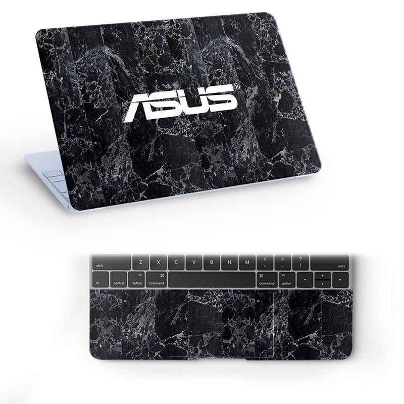 Galaxsia Marble D5 Full Vinyl Laptop Skin/Sticker/Cover for 15 to 15.6 Inches Laptops Laminated-Removable-HD Quality Compatible for Hp-Dell-Sony-Lenovo-Asus etc.(15x10 Inches) - Image 1
