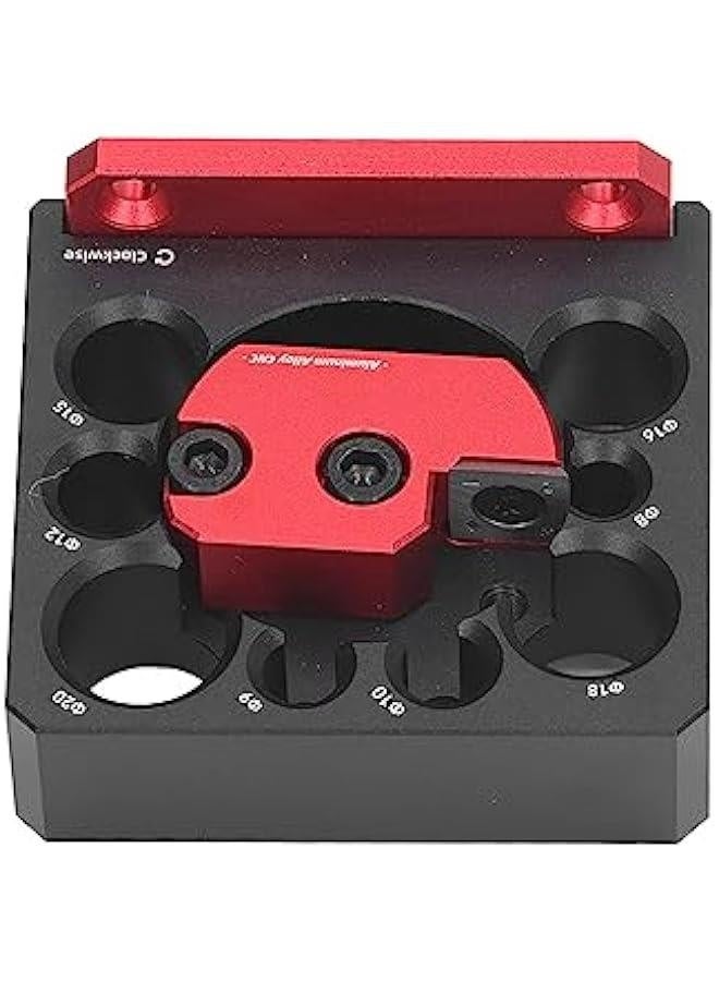Dowel Maker Jig, Steel Dowel Plate, Adjustable 8 Hole, Electric Drill Milling Solid Wood Round Rod, Dowel Maker Jig Tool, Woodworking Auxiliary Tool  - Image 3