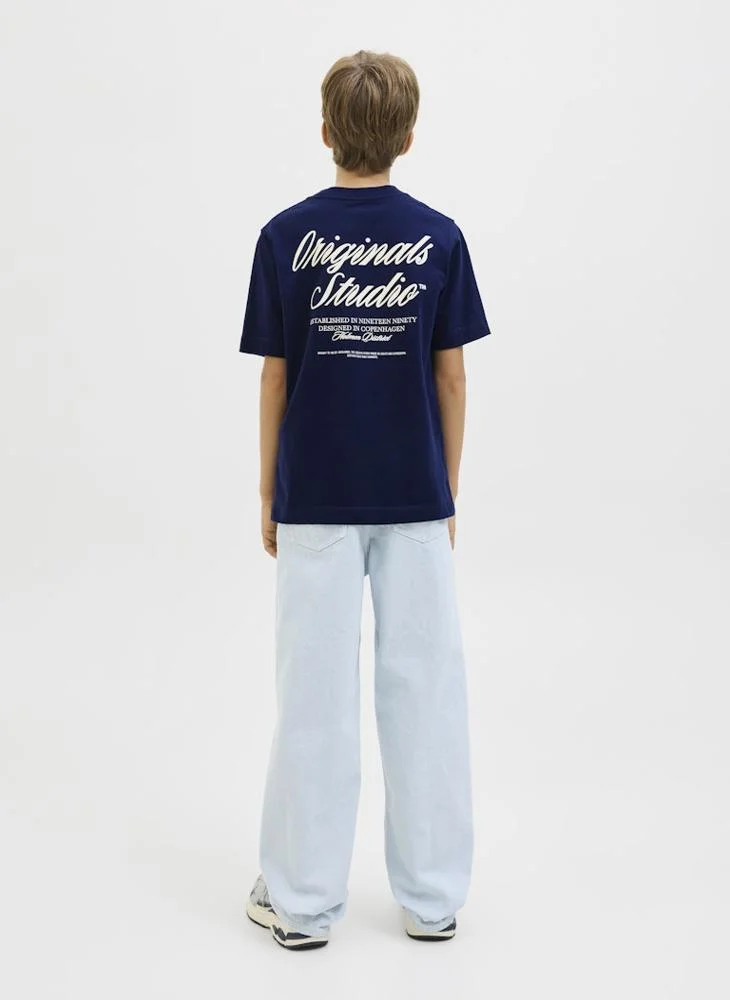 Jack & Jones Junior Youth Logo Crew Neck T-Shirt