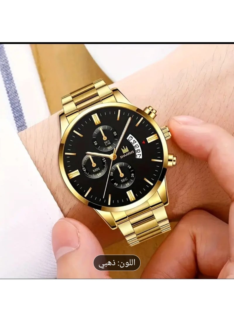 نيبوسي Wholesale ساعة كوارتز بتقويم بسيط وقرص دائري للرجال  - Image 2