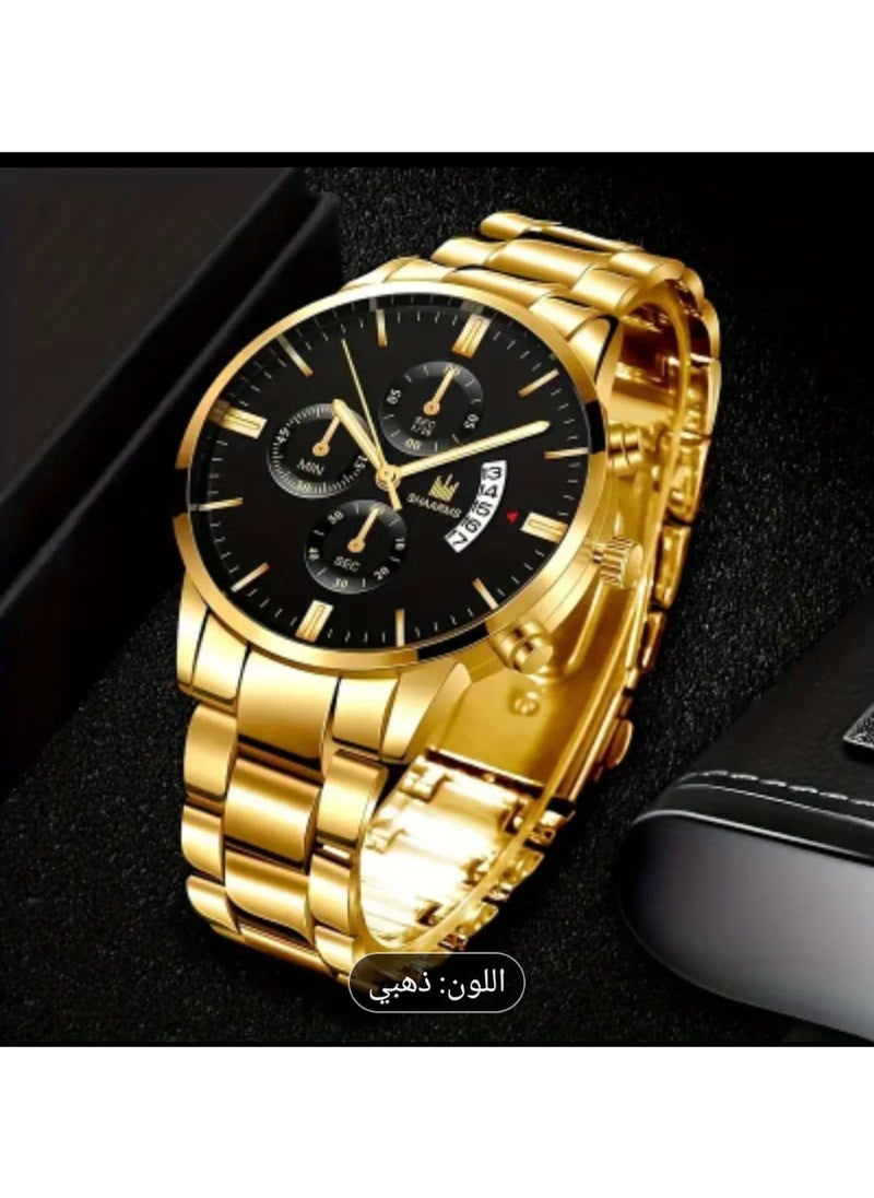 نيبوسي Wholesale ساعة كوارتز بتقويم بسيط وقرص دائري للرجال  - Image 4