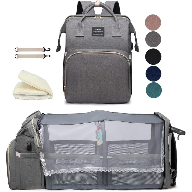 houscly Diaper Bag Backpack with Changing Station - Image 1