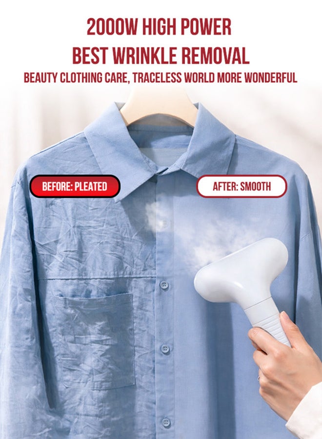 SONASHI Garment Steamer – 2.5L Water Tank, 11 Steam Levels | 33–39g/min Steam Flow | Adjustable Iron Board, Auto Power Off & Overheat Protection | 2.5 L 2000 W SGS-328 White - Image 5
