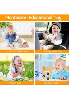 KASTWAVE Busy Cube for Kids, Sensory Busy Board, Travel Toy for Toddlers 1-3 Years Old, Fidget Cube Toy Educational Montessori Learning Toys for Babies 18-36 Months  - Image 4