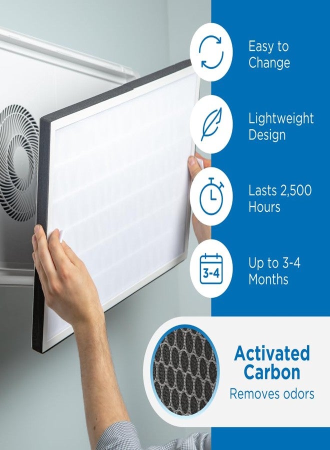 Medify Air Medify MA-35 Genuine Replacement Filter for White & Silver MA-35 Purifiers | Smoke, Dust, Odors, Pet Dander | 3 in 1 with Pre-filter, HEPA H13 and Activated Carbon | Removal to 0.1 Microns | 1-Pack - Image 5