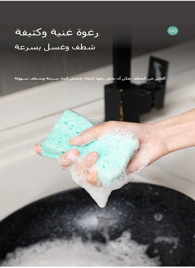 Generic - 10-Piece Kitchen Dishwashing Sponge Scrubber Set | Double-Sided Magic Nano Cleaning Sponges, Thickened for Heavy-Duty Cleaning - Image 1