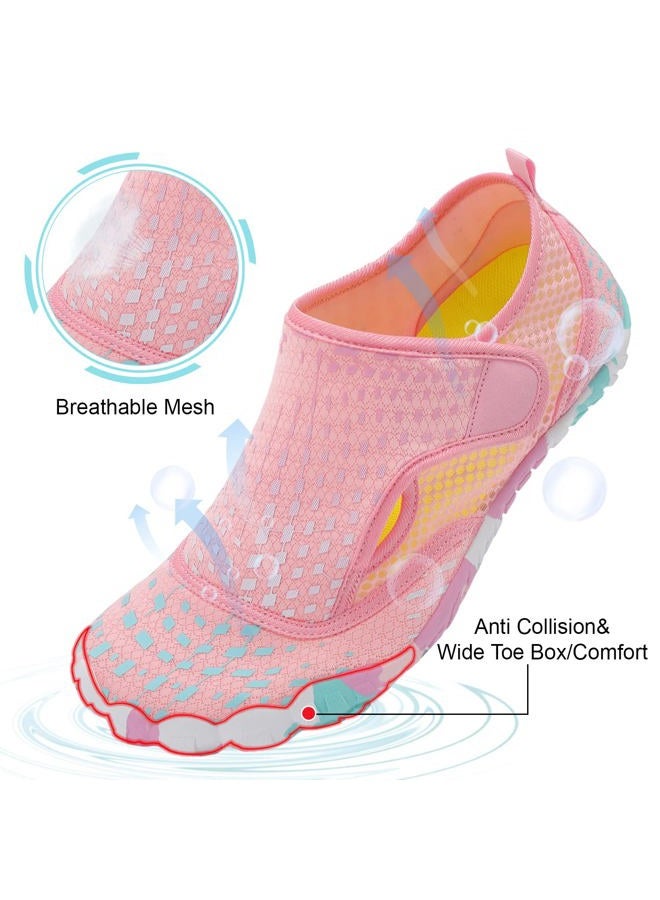 Centipede Demon Swim Water Shoes for Women Men Quick Dry Barefoot Aqua Sneakers Shoe for Beach Hiking Diving Boating River Outdoor Water Sports, Ty2 Jiaomicaipink, 8.5 Women/7.5 Men - Image 3