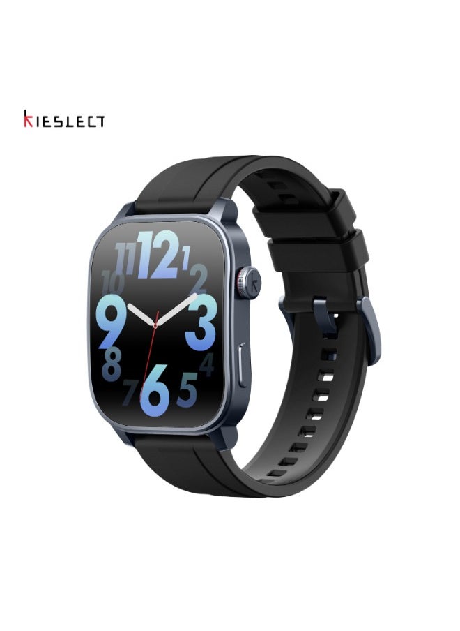 Smartwatch KS3 with 2.1" Adaptive Curved AMOLED Display , GPS, health tracking modes, and supports Bluetooth calling - Black