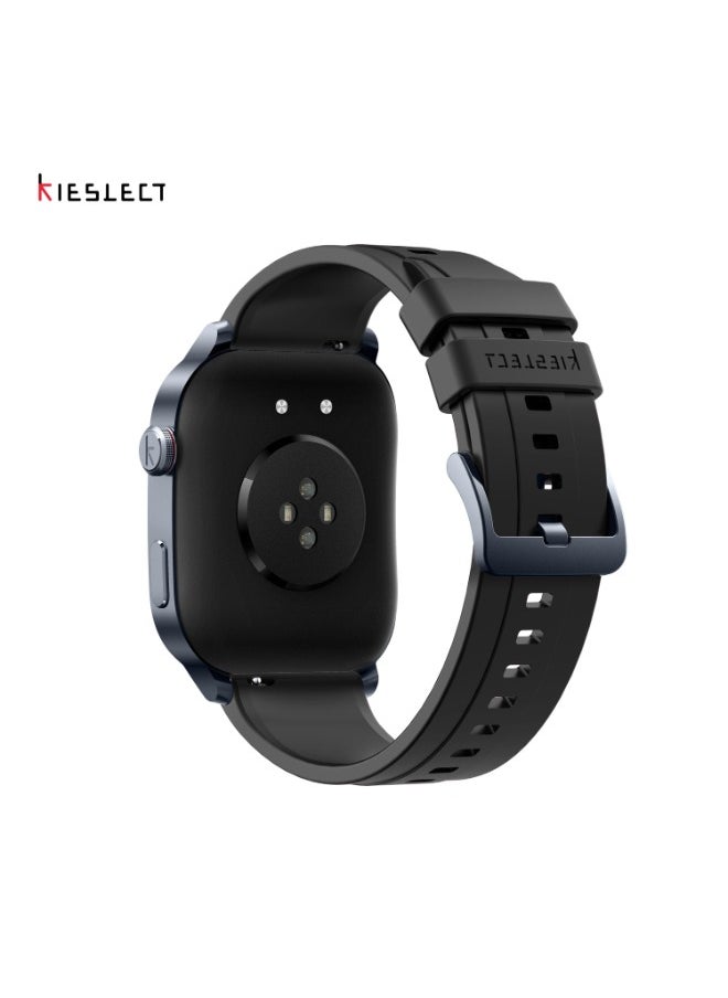 Smartwatch KS3 with 2.1" Adaptive Curved AMOLED Display , GPS, health tracking modes, and supports Bluetooth calling - Black