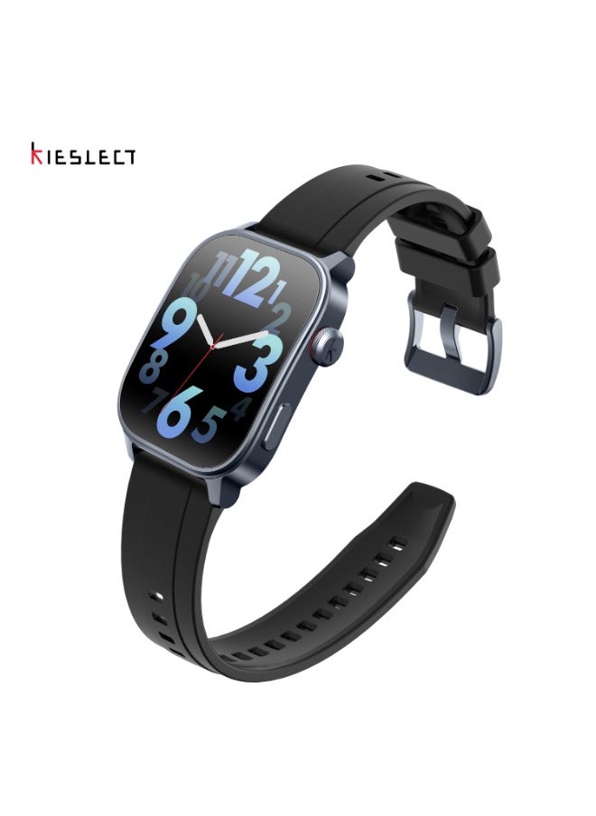 Smartwatch KS3 with 2.1" Adaptive Curved AMOLED Display , GPS, health tracking modes, and supports Bluetooth calling - Black