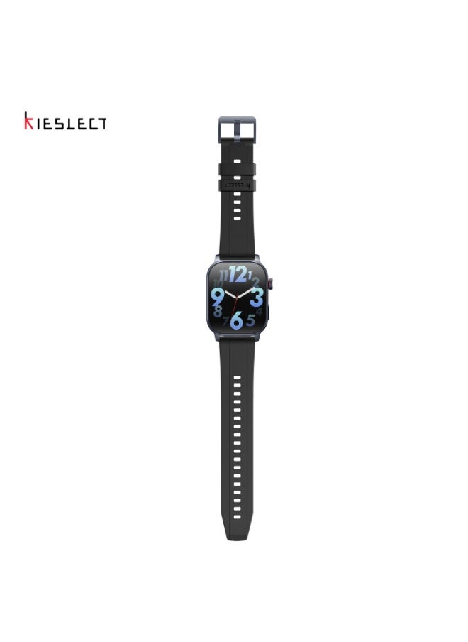 Smartwatch KS3 with 2.1" Adaptive Curved AMOLED Display , GPS, health tracking modes, and supports Bluetooth calling - Black