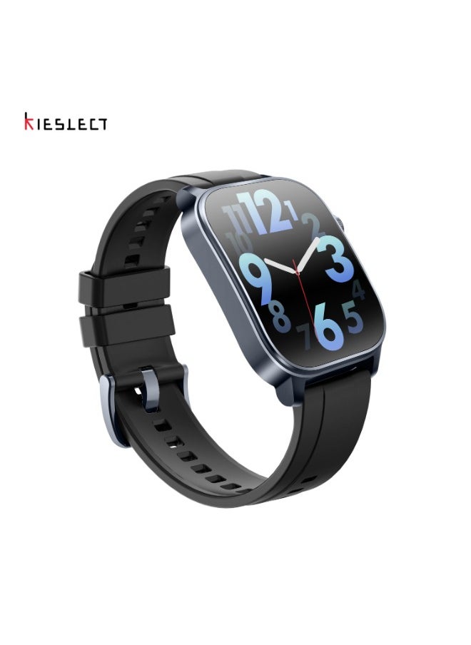 Smartwatch KS3 with 2.1" Adaptive Curved AMOLED Display , GPS, health tracking modes, and supports Bluetooth calling - Black