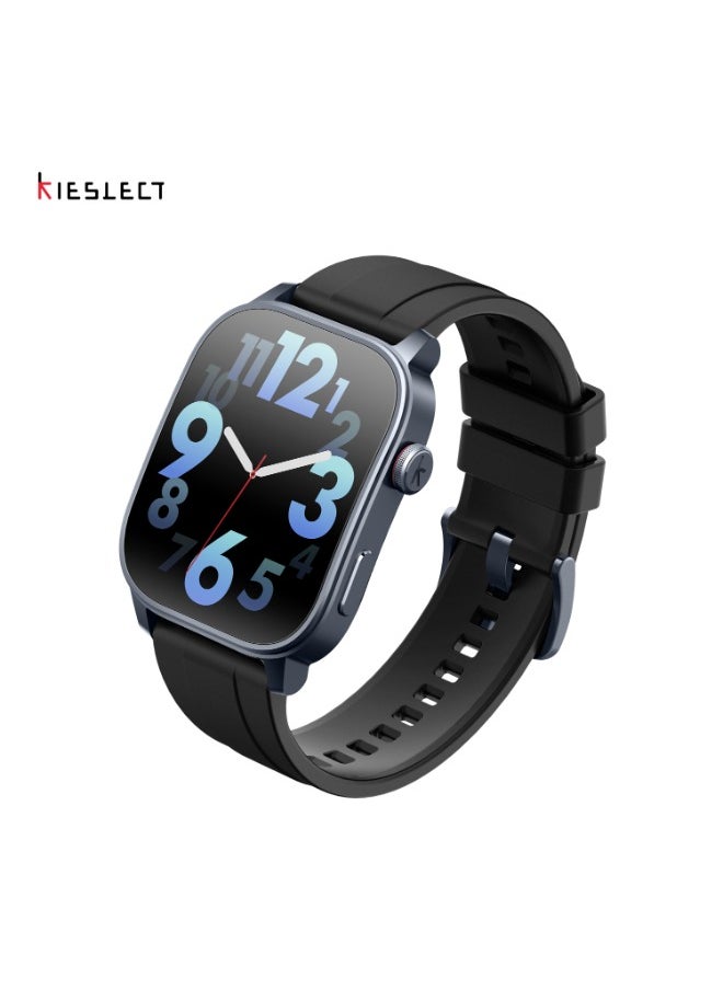 Smartwatch KS3 with 2.1" Adaptive Curved AMOLED Display , GPS, health tracking modes, and supports Bluetooth calling - Black