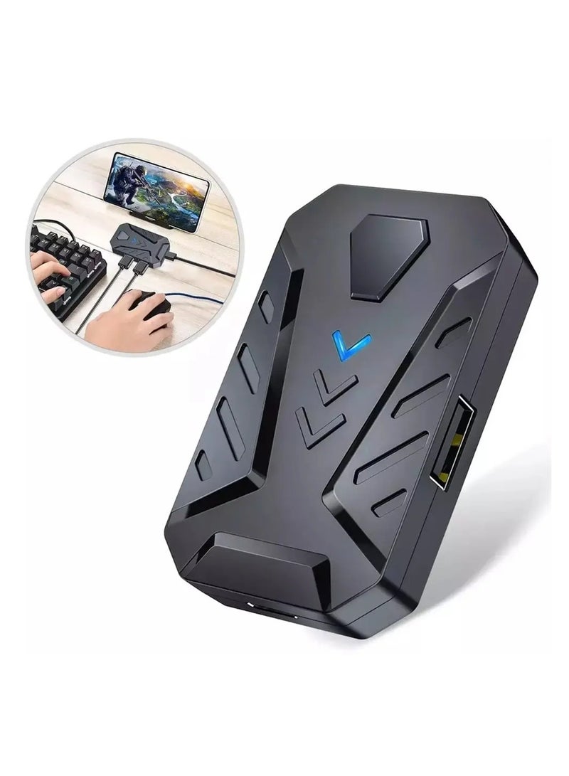4 In 1 One Hand Gaming Keyboard And Mouse Backlight Wireless Bluetooths Game Converter For Android IOS Mobile Phone - Image 3