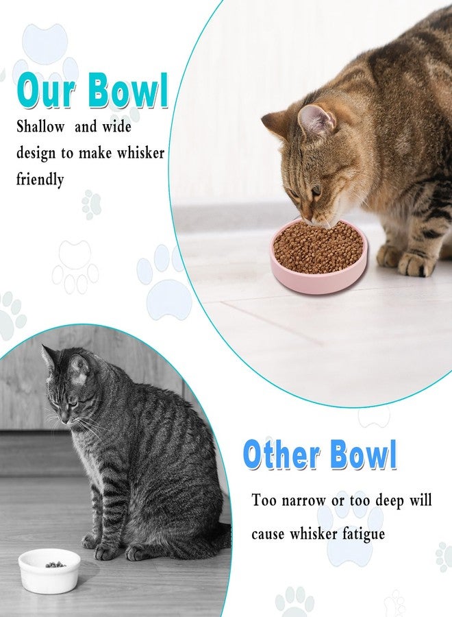 Lfpkixise Silicone Dog Bowl Shallow Cat Food Bowls, 6 Inch Wide Cat Bowls Whisker Friendly, No Spill Less Mess Dog Plates for Dry and Wet Food, Set of 3 Puppy Bowls for Small Dogs and Cats - Image 4