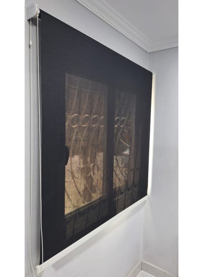 بانيكس  ستائر صن اسكرين اسود  125W x 125H cm  - Image 4