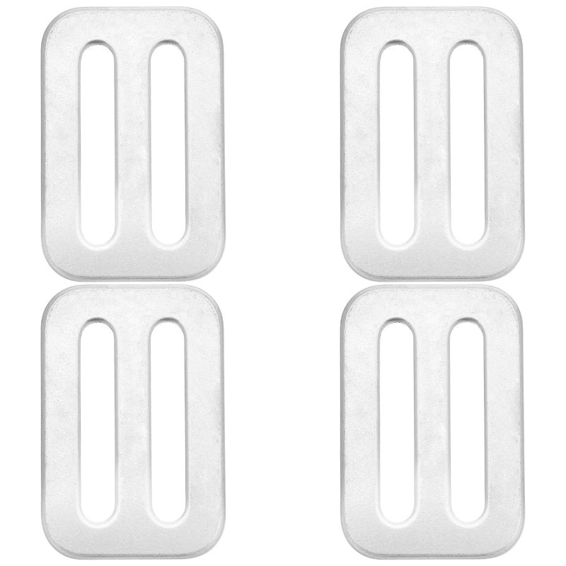 Stainless Steel Scuba Diving Weight Belt Keeper Retainer Stopper D Ring Silver 4 Pcs - Image 2