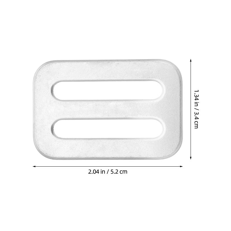 Stainless Steel Scuba Diving Weight Belt Keeper Retainer Stopper D Ring Silver 4 Pcs - Image 3