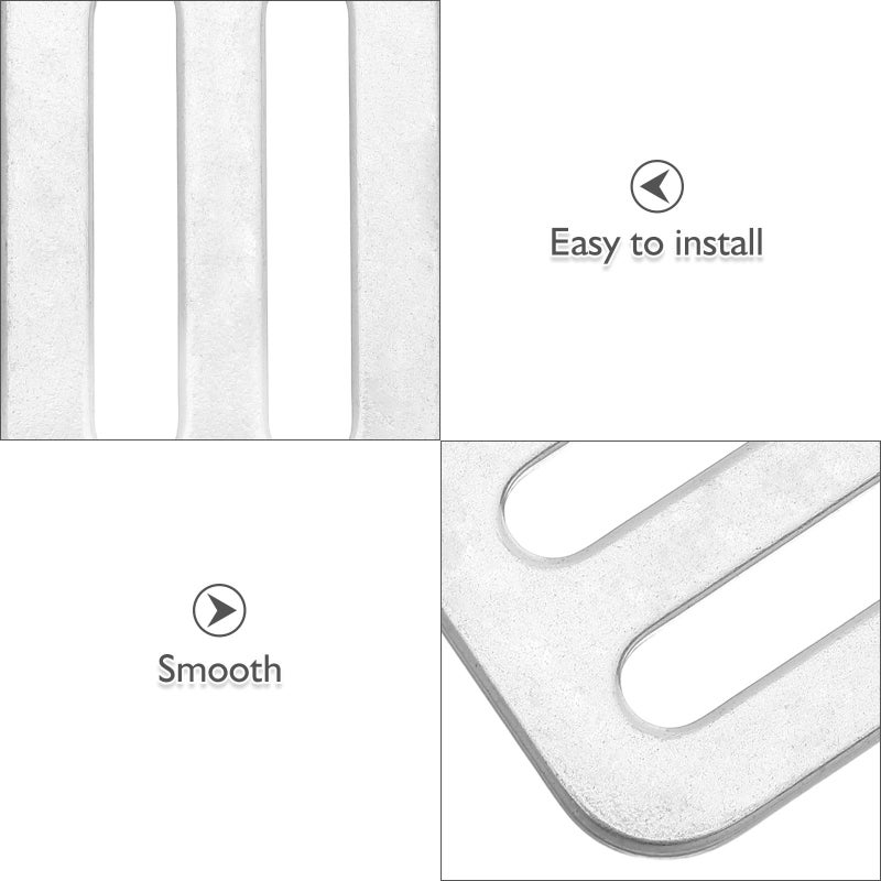 Stainless Steel Scuba Diving Weight Belt Keeper Retainer Stopper D Ring Silver 4 Pcs - Image 4