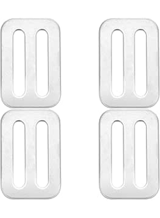 Stainless Steel Scuba Diving Weight Belt Keeper Retainer Stopper D Ring Silver 4 Pcs - Image 1