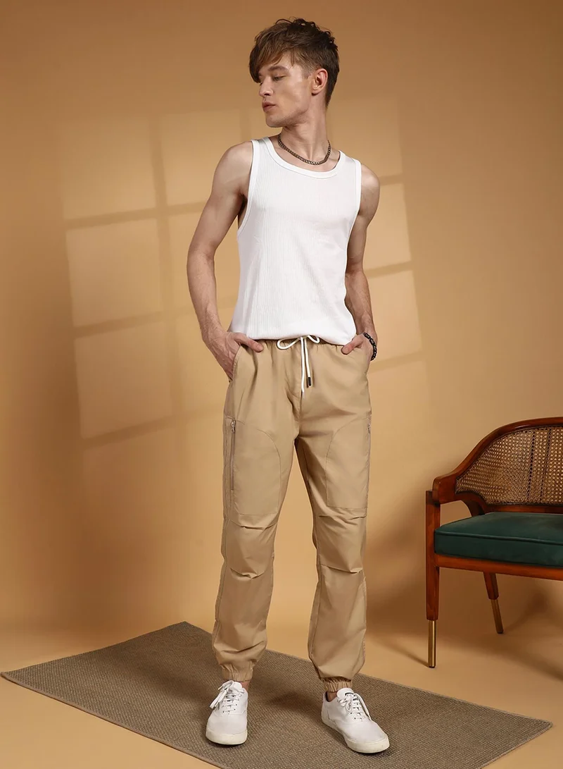 كامبوس سوترا Men's Khaki Brown Parachute Utility Trousers