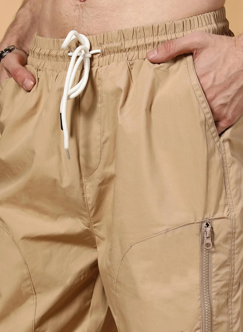 كامبوس سوترا Men's Khaki Brown Parachute Utility Trousers