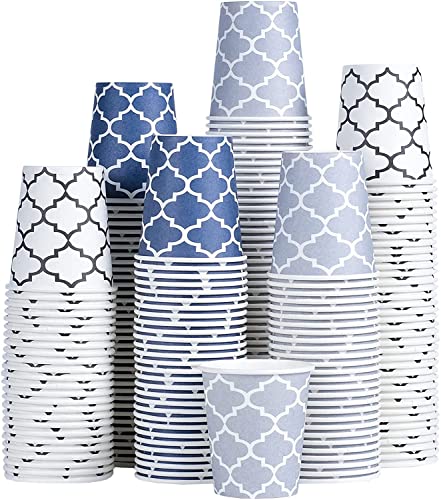 Clawsoff [300 Pack] 3 oz Paper Cups, Small Mouthwash Cups 3 OZ, Mini Disposable Bathroom Cups, Paper Cups 3 Ounce for Bathroom, Supermarket, Birthday Party, Travel, Events, Picnic, BBQ - Image 2