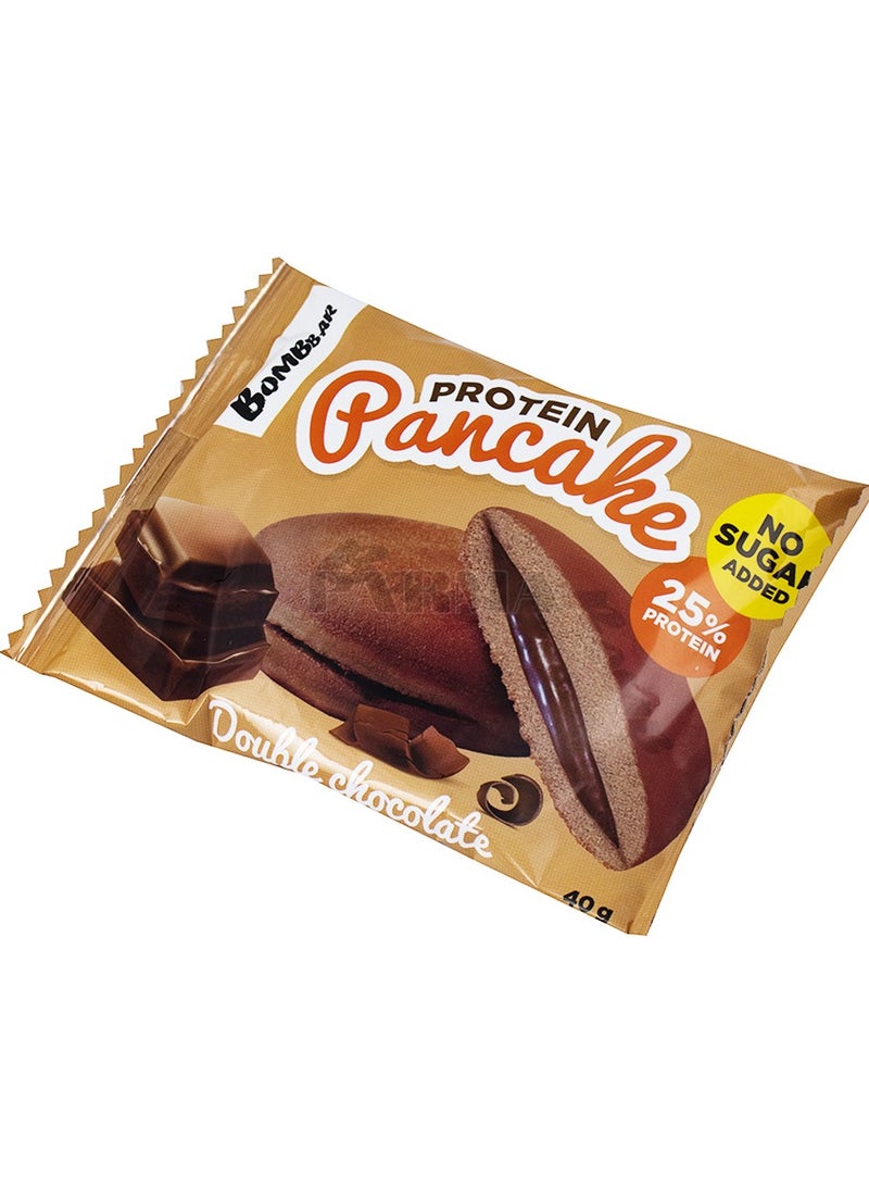 بومبار فطيرة بروتين بومبار بنكهة الشوكولاتة المزدوجة 40 جم عبوة من 10 قطع - Image 2