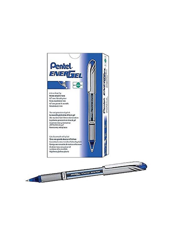 Pentel EnerGel NV Liquid Gel Pen, Medium Point 0.7mm, Blue Ink (BL27-C) - Image 3