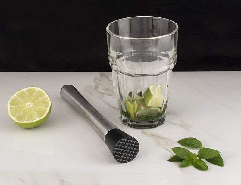 NJ Stainless Steel Cocktail Muddler, Bar Muddle with Strong Formation, Bar Accessories, Bartender Tools: 01 Pc. - Image 4
