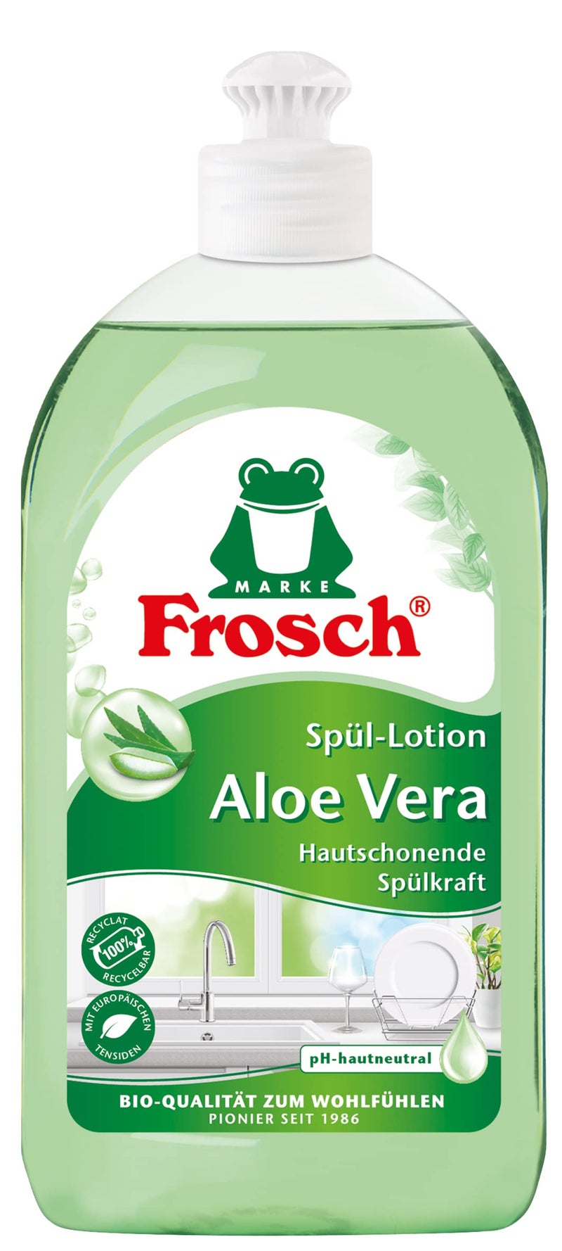 Frosch Aloe Vera Dishwashing Liquid 500ml - Image 3