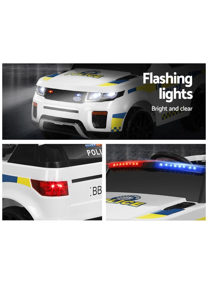 Amsham Toys Baby Love Kids Electric Police Car - White (12V)  - Image 3