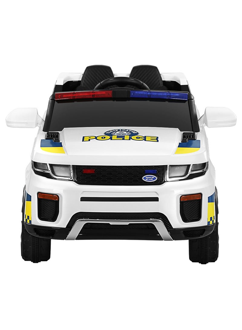 Amsham Toys Baby Love Kids Electric Police Car - White (12V)  - Image 4