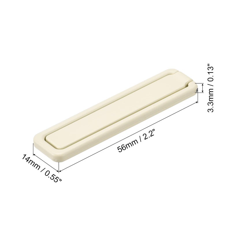 White Universal Thin Cell Phone Kickstand Horizontal Vertical Desk Stand For Smartphones Tablets - Image 3