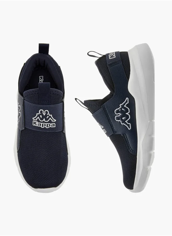 Kappa Boys' Logo Detail Slip-On Sports Shoes with Pull Up Tab