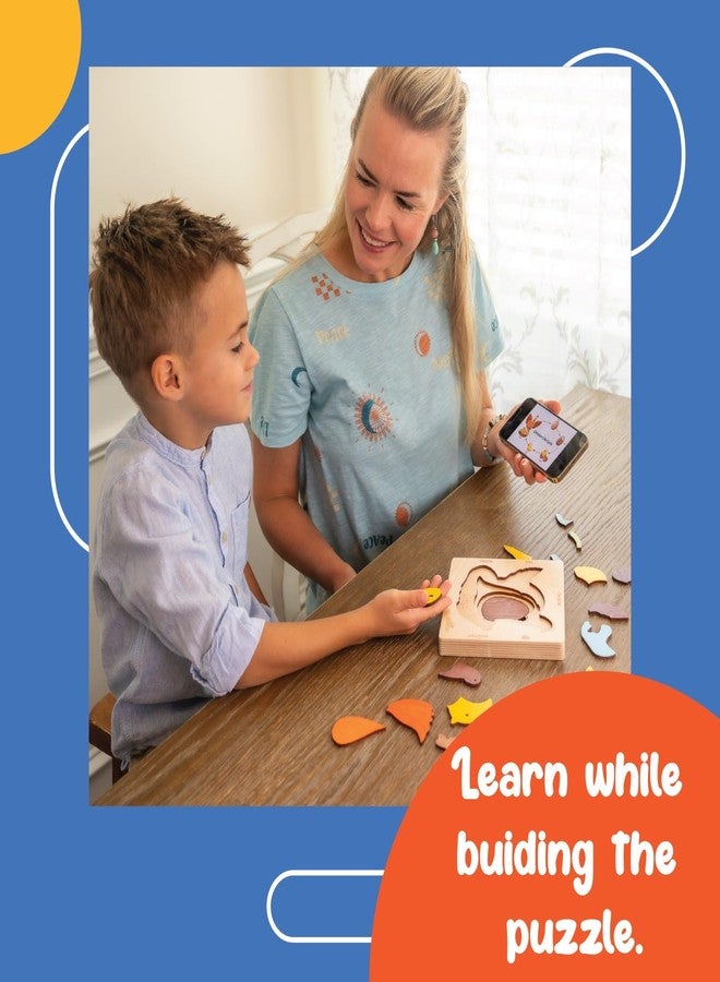 EKOPLAY Life Cycle of a Chicken 20 Piece Wooden Puzzle for Kids, Jigsaw Puzzle for Pre-School Kids, Learning Educational Toys Gifts for Boys & Girls - Image 4