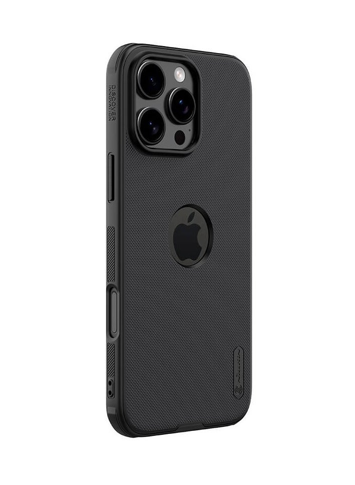 Nillkin Nillkin Super Frosted Shield Pro cover case for iphone 16 Pro with logo cutout - Black  - Image 1