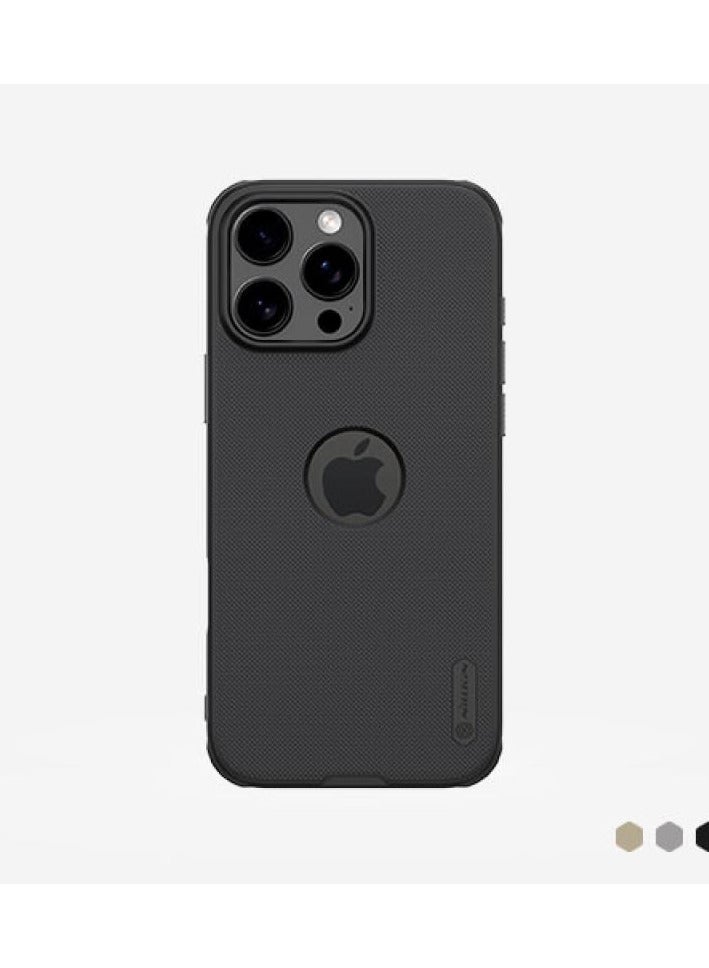 Nillkin Nillkin Super Frosted Shield Pro cover case for iphone 16 Pro with logo cutout - Black  - Image 4