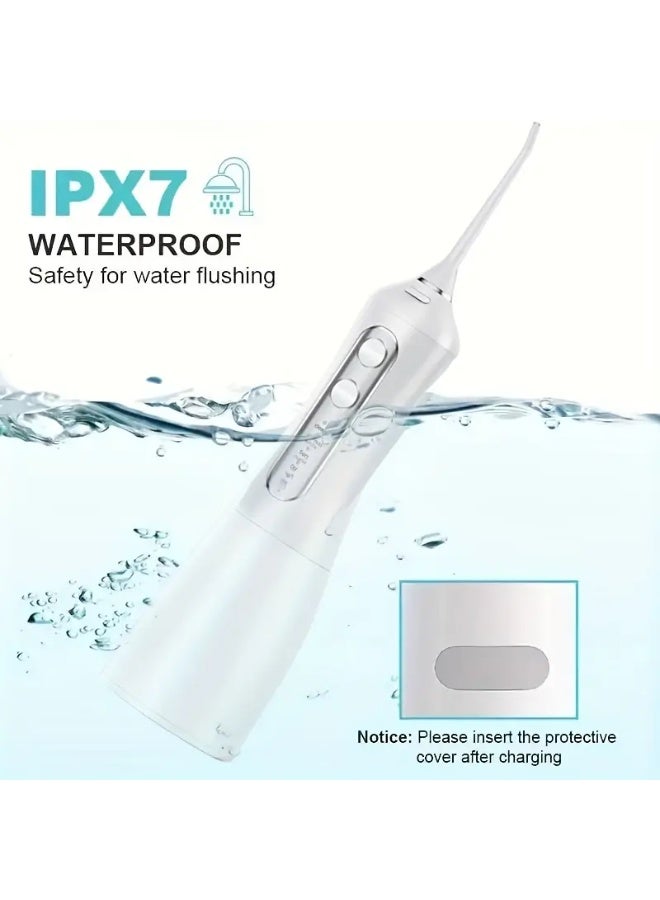 SENK 2-in-1 Water Flosser & Electric Toothbrush Kit, 320ml Tank, 4 Modes, USB Rechargeable, 4 Brush Heads & 4 Nozzles - Image 2