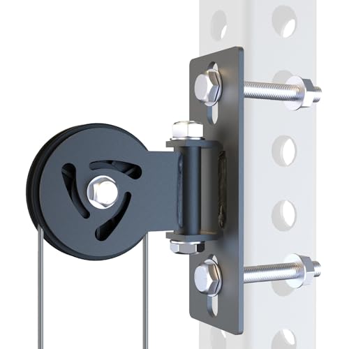 J Bryant Pulley System for Power Rack - Fits 5/8" Hole Size, Cable Pulley Attachment for 2x2, 2x3, 3x3 Racks, Heavy Duty LAT Pulldown, DIY Cable Machine Accessories, Gym Equipment - Image 1
