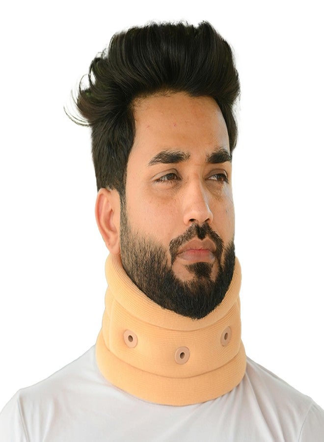 K SQUARIANS Neck Collar Soft Support for Cervical Spondylitis | Soft Neck Brace for Pain Relief | Cervical Spine Immobilization | Neck Belt for Women & Men | Small Size Fits 3.0-3.5 Inches - Image 1
