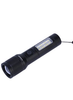 SONASHI Rechargeable LED Torch with Zoom Function | 3000mAh Battery with Type-C Charging | 600 Meters Long Coverage | Hyper Bright 10-Watt Laser LED with 2 Hours Continuous Working | LED Flashlight for Camping & Hiking | SLT-683Z Black  - Image 4