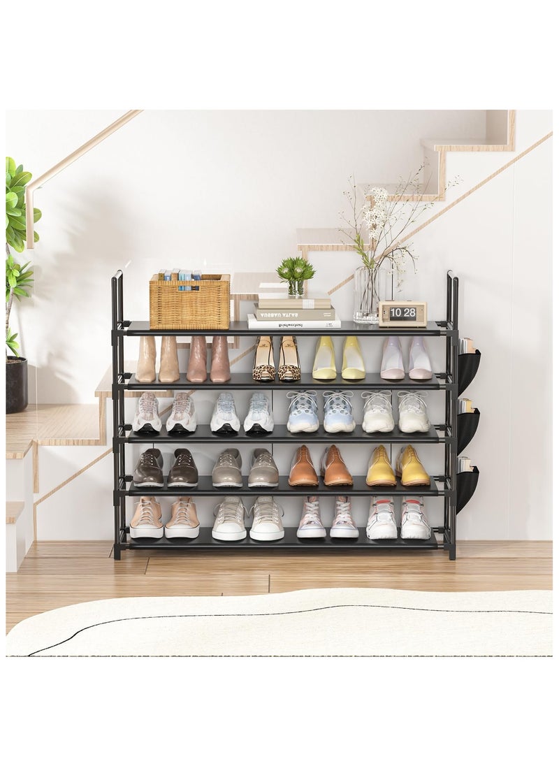 Generic - Shoe Rack 5 Tier Shoe Organizer Shoe Storage 20-25 Pairs Shoe Rack for Closet Shoe Rack Entryway Shoe Holder Space Saving Shoe Shelf Shoe Stand Large Tall Shoe Tower Garage Door, Small Spaces ﻿ ﻿ ﻿ - Image 1