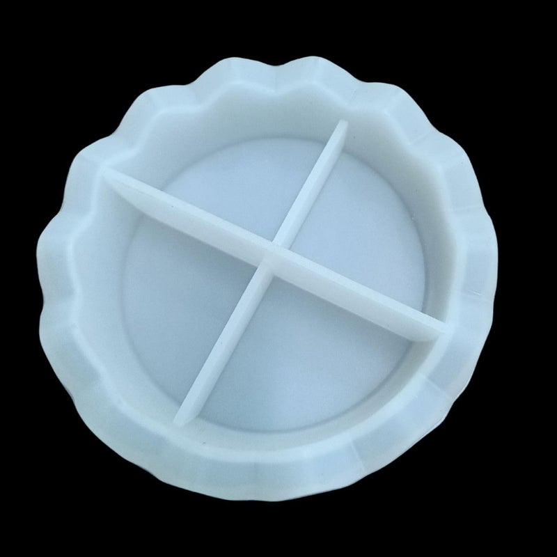 Snoogg SNOOGG 4 inch – 25 mm Deep Plate Silicone Mold-Concrete Tray Round Mold-epoxy Resin Casting Trinket Dish Mold  - Image 3