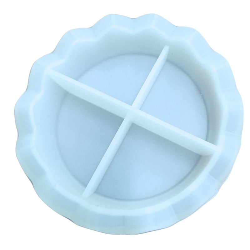 Snoogg SNOOGG 4 inch – 25 mm Deep Plate Silicone Mold-Concrete Tray Round Mold-epoxy Resin Casting Trinket Dish Mold  - Image 2