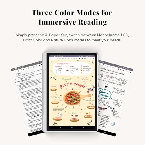 XP-PEN XPPen 3 in 1 Color Digital Notebook 10.95'' Paper Note Taking Tablet with 16384 Pressure Levels Battey-Free X3 Pro Pencil 2 Magnetic Folio 6+128GB Magic Note Pad for Writing/Reading/Meeting/Study - Image 2